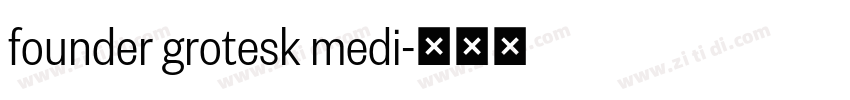 founder grotesk medi字体转换